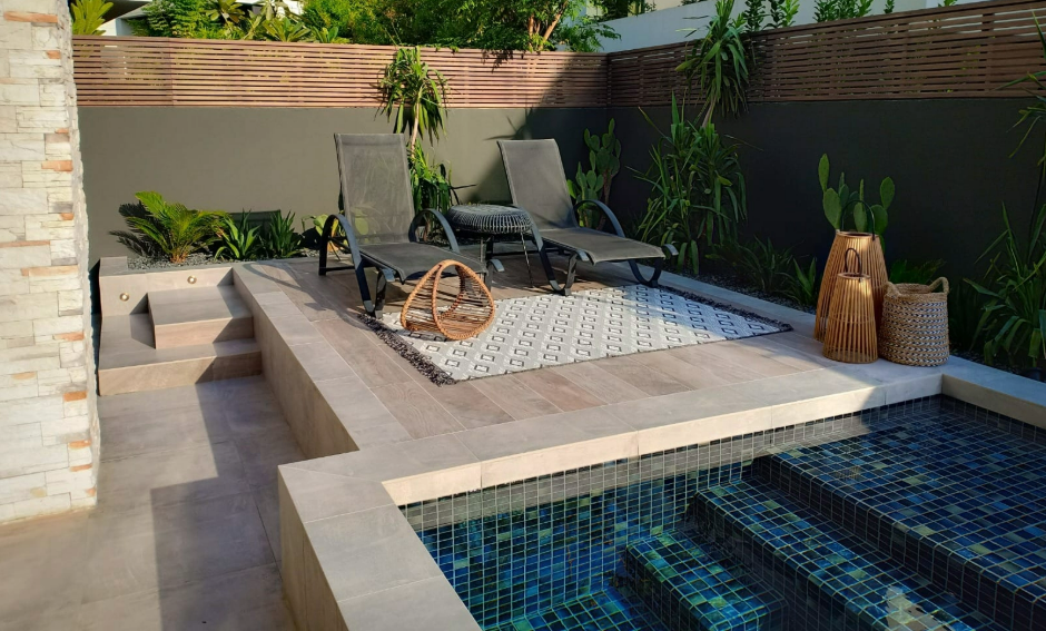 Pool hardscape